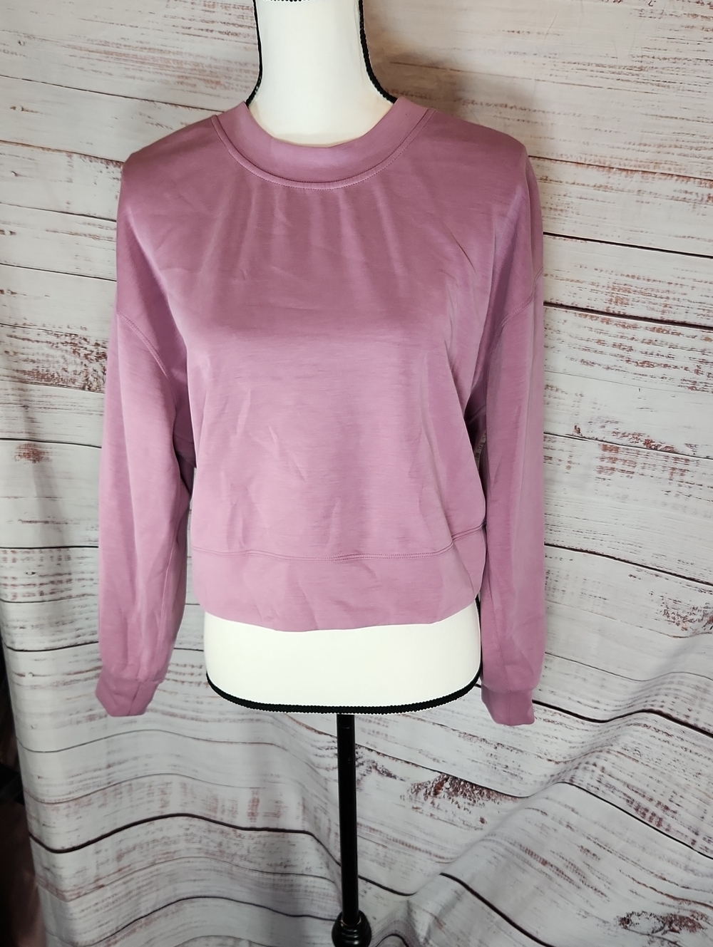 lululemon athletica Croped Crew Long Sleeve Sweatshirt
